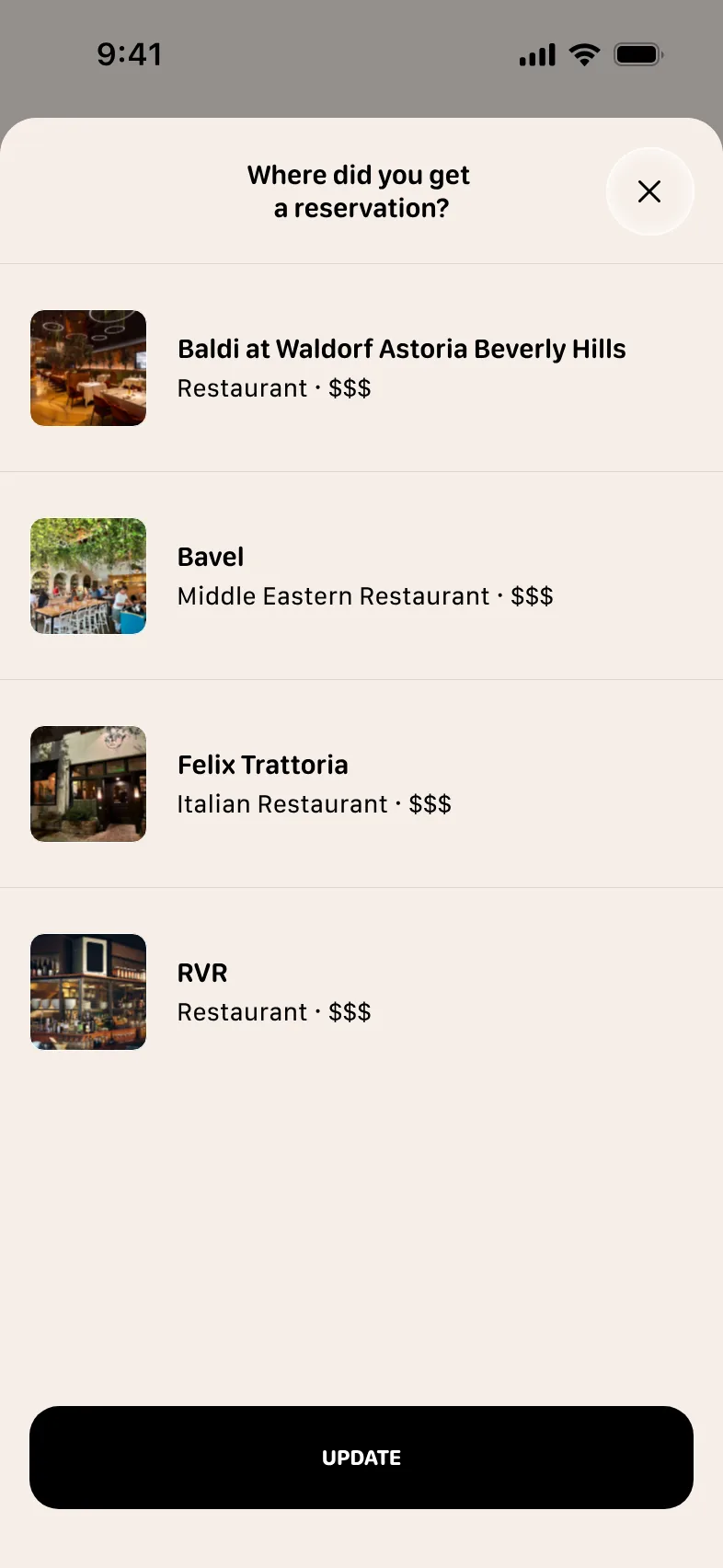 Biter asking which restaurant you got the reservation at