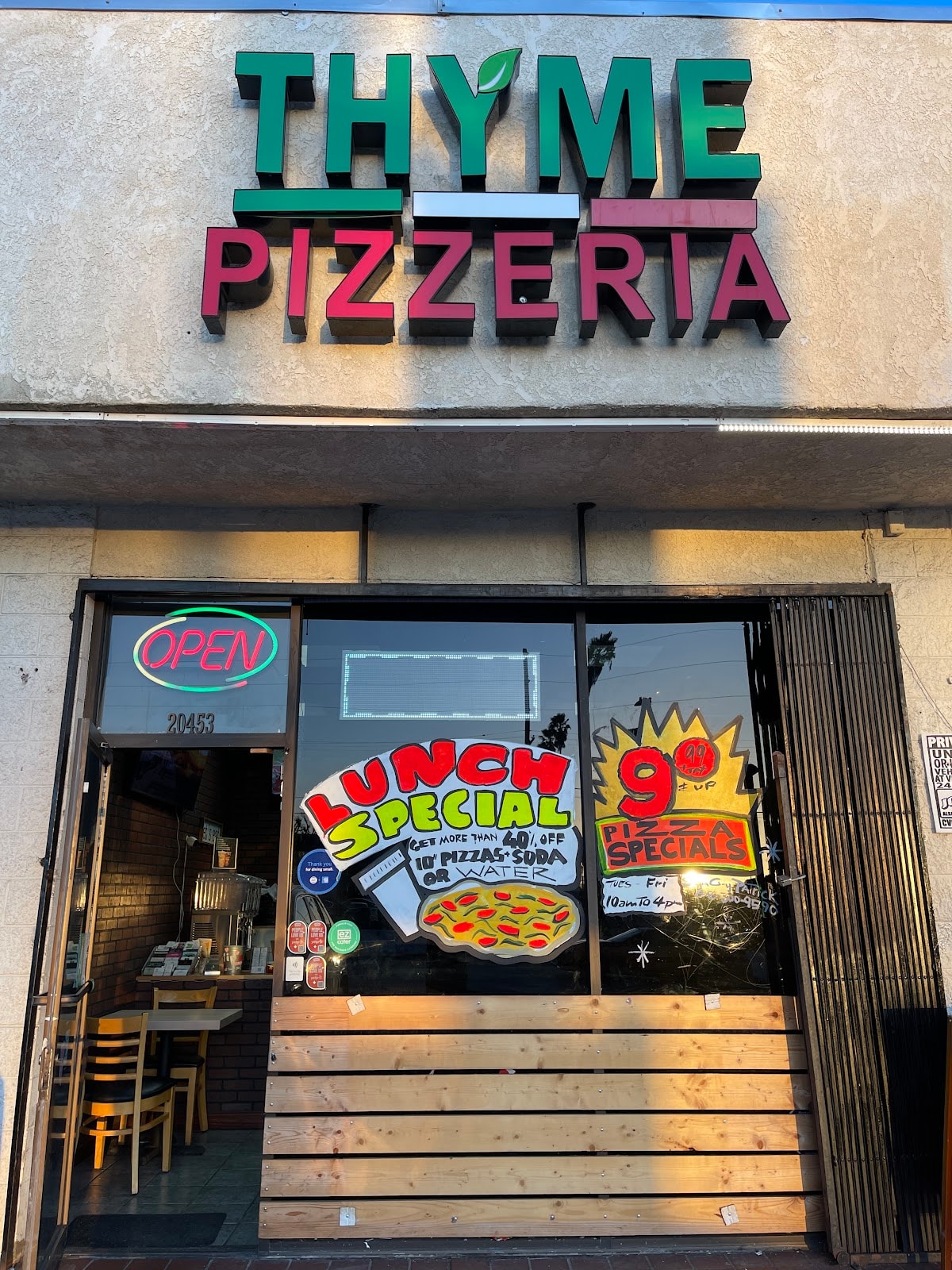 The Thyme Pizzeria